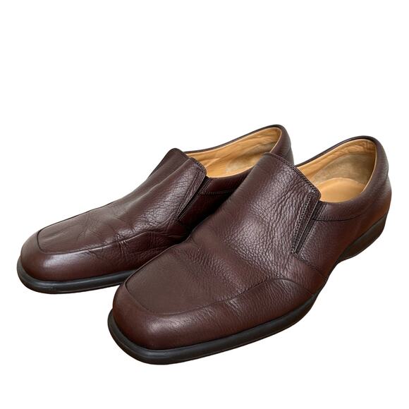 Bruno Magli Other - Bruno Magali Men's Ashton Slip On Brown Loafers Size 12